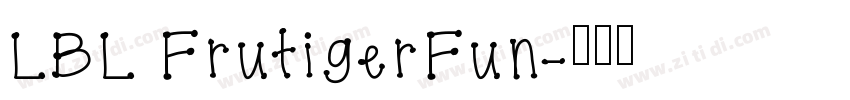 LBL FrutigerFun字体转换